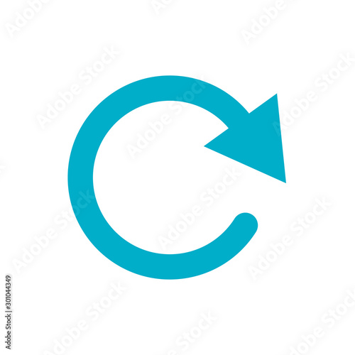 Isolated blue arrow icon vector design