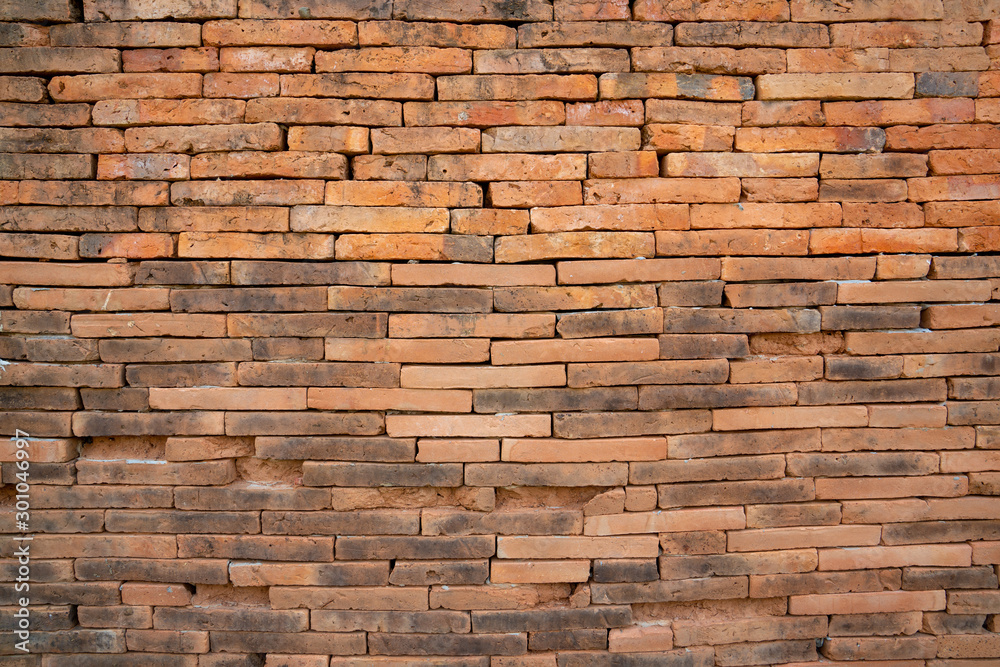 Ancient red brickwork in Sukhothai, Thailand Ancient red brickwork in Sukhothai, Thailand