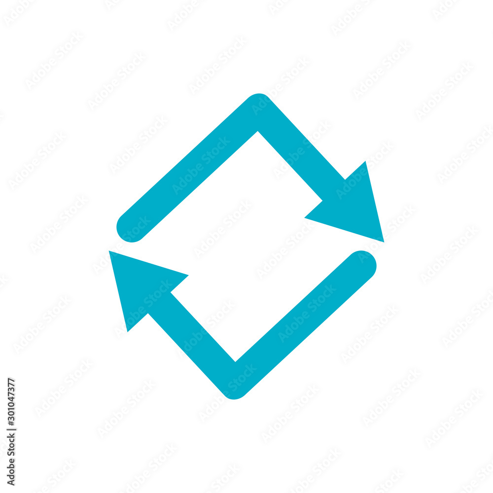 Isolated blue arrow icon vector design Isolated blue arrow icon vector design