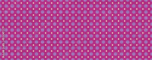 Pink purple polka dot fabric texture background