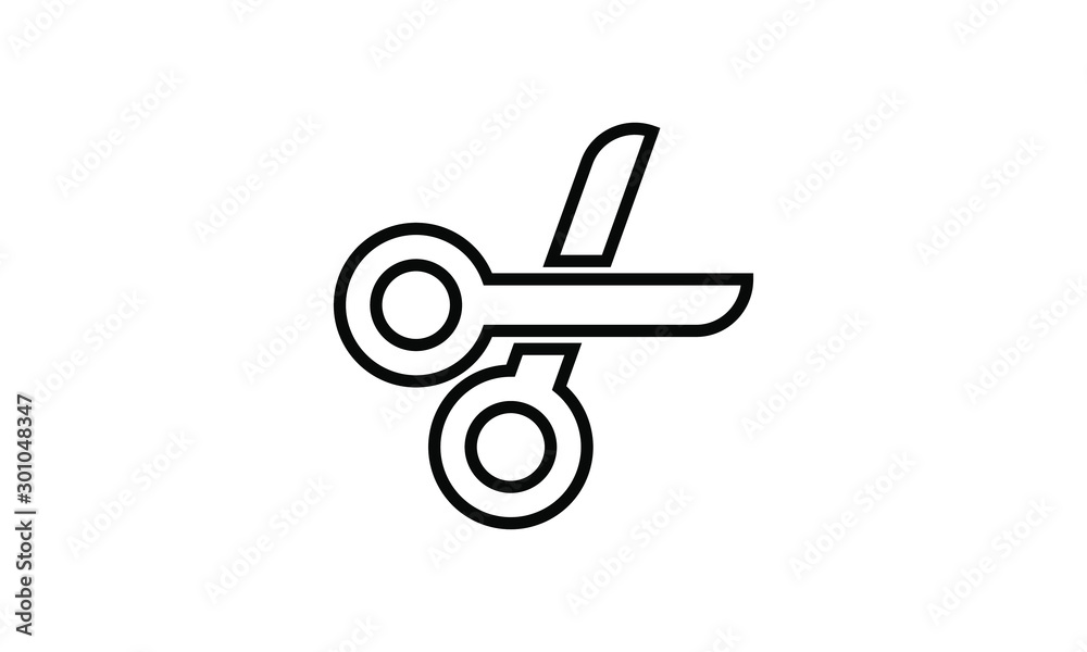 Scissors icon vector illustration Scissors icon vector illustration