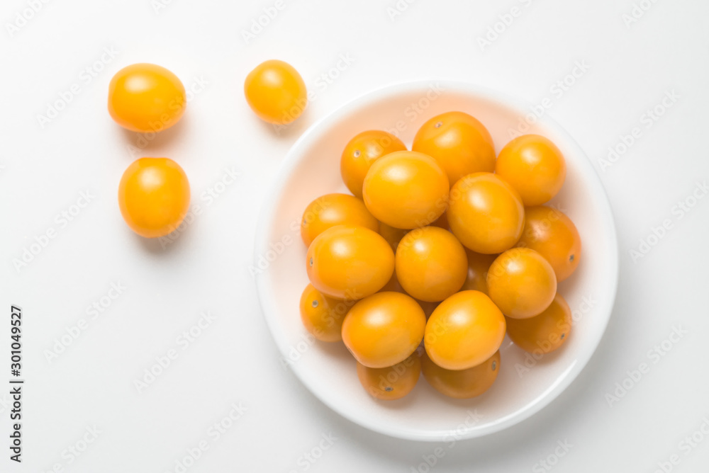 Yellow Grape Tomatoes in a Bowl