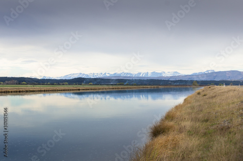 landscape with lake and sky