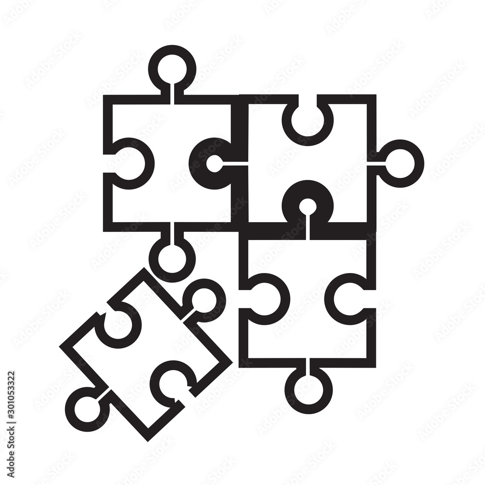 Puzzle Icon Vector Design Template Puzzle Icon Vector Design Template