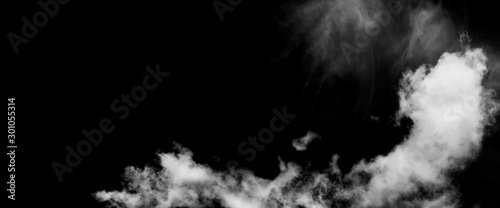white cloud and black sky background with copy space