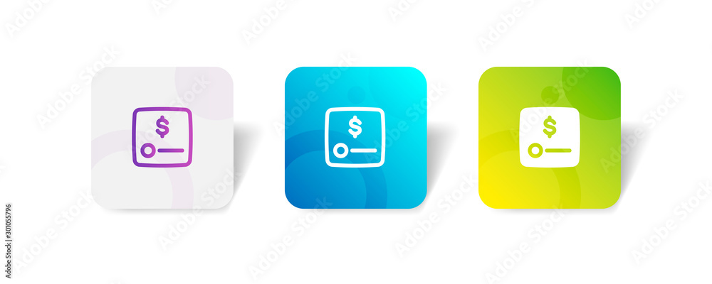 deposit box round icon in outline and solid style with colorful smooth gradient background, suitable for mobile and web UI, app button, infographic, etc deposit box round icon in outline and solid style with colorful smooth gradient background, suitable for mobile and web UI, app button, infographic, etc