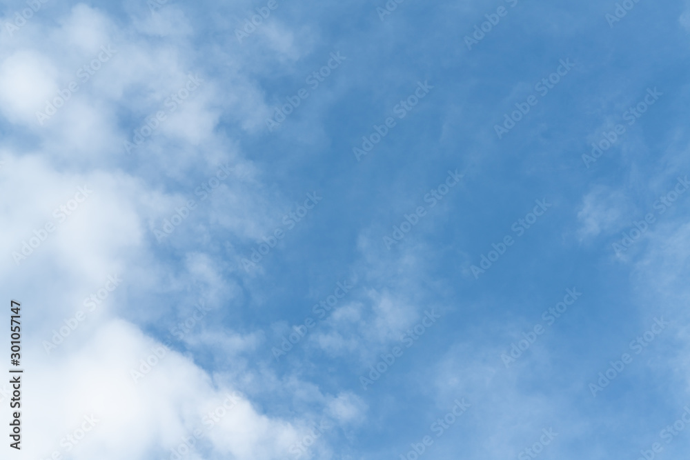 White cloud and blue sky background with copy space White cloud and blue sky background with copy space