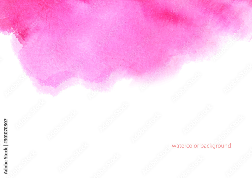 水彩ベクター　ピンク背景