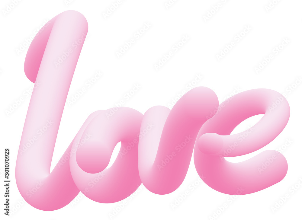 Vector word Love hand drawn lettering in bubble gum style. Modern text calligraphy script for greeting card, prints, banner, poster, blog, photo overlays, t-shirt, social media. Pink color text isolat Vector word Love hand drawn lettering in bubble gum style. Modern text calligraphy script for greeting card, prints, banner, poster, blog, photo overlays, t-shirt, social media. Pink color text isolat