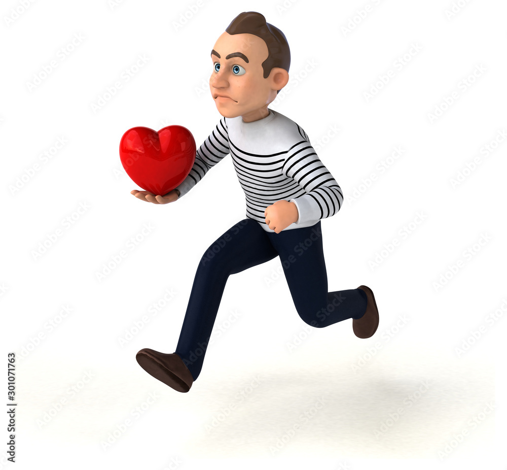 Fun 3D cartoon casual character Fun 3D cartoon casual character