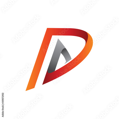 Initial letter D+A with line style Free Download Initial letter D+A with line style - GFXLoad