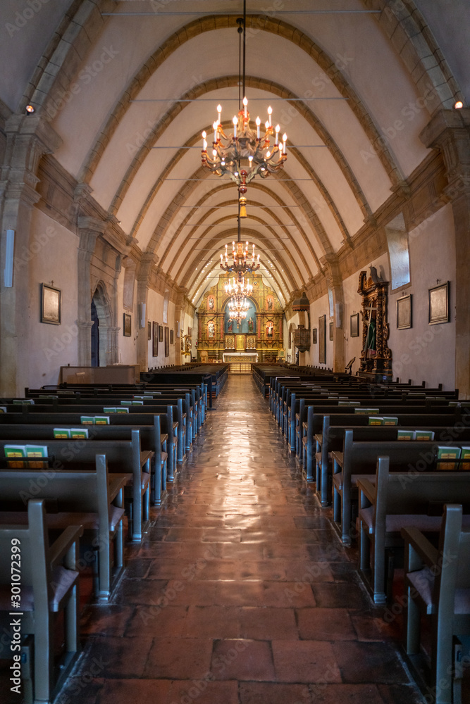Inside the Historic Parish, Carmel Mission
