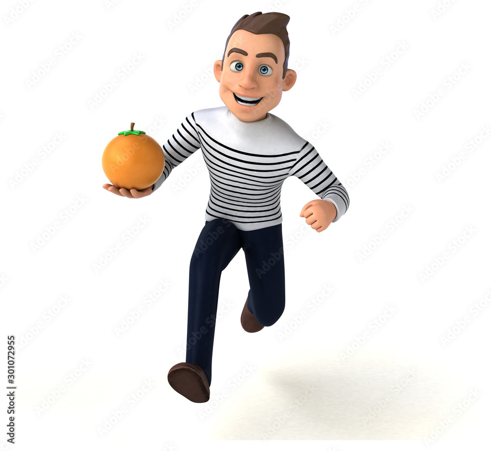 Fun 3D cartoon casual character Fun 3D cartoon casual character