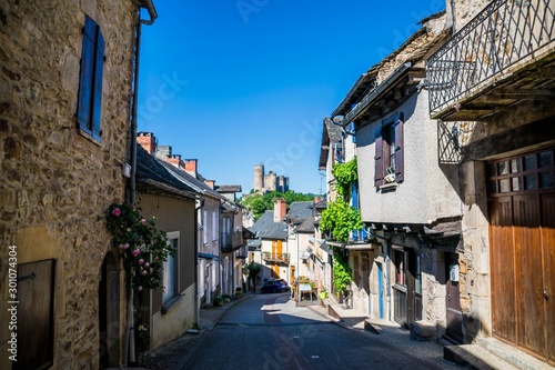 Najac, Aveyron, Occitanie, France.