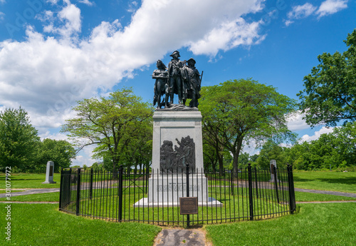 Statue at Fallen Timbers Battlefield