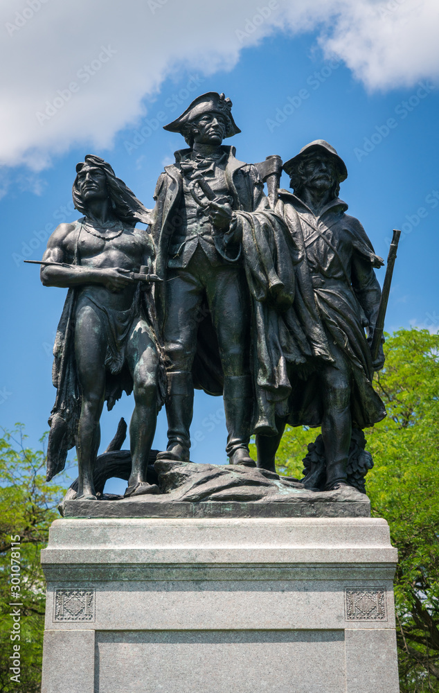 Obraz premium Statue at Fallen Timbers Battlefield