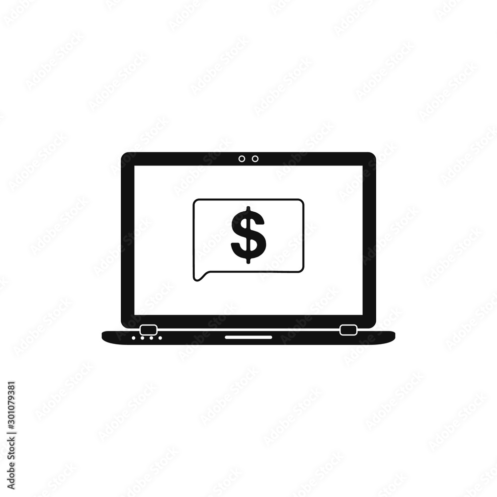 Online Banking Icon. Flat style vector EPS. Online Banking Icon. Flat style vector EPS.