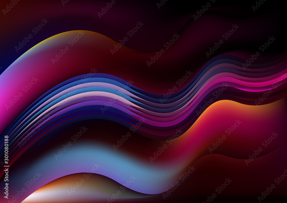 Wave Creative Background vector image design Wave Creative Background vector image design