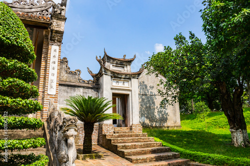  Scenery of Thuong shrine (den Thuong) in ancient Co Loa citadel, Vietnam. Co Loa was capital of Au Lac (old Vietnam), the country was founded by Thuc Phan (An Duong Vuong) about 2nd century BC. photo