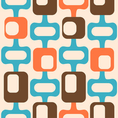 Keuken achterwand Jaren 50 patronen Mid-century retro vormen motief  © Claudia Balasoiu