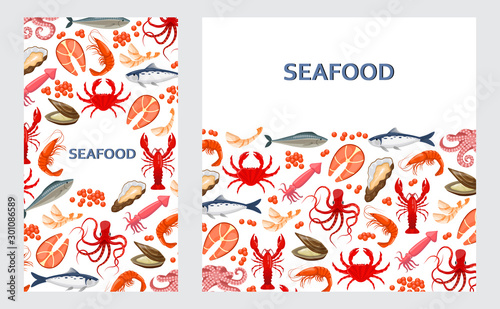 flyers with seafood