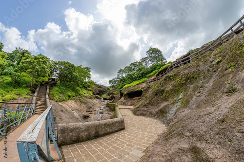 View of the tropical forest in the Sanjay Gandhi National Park Mumbai Maharashtra India. Near kanheri caves in mumbai India . photo