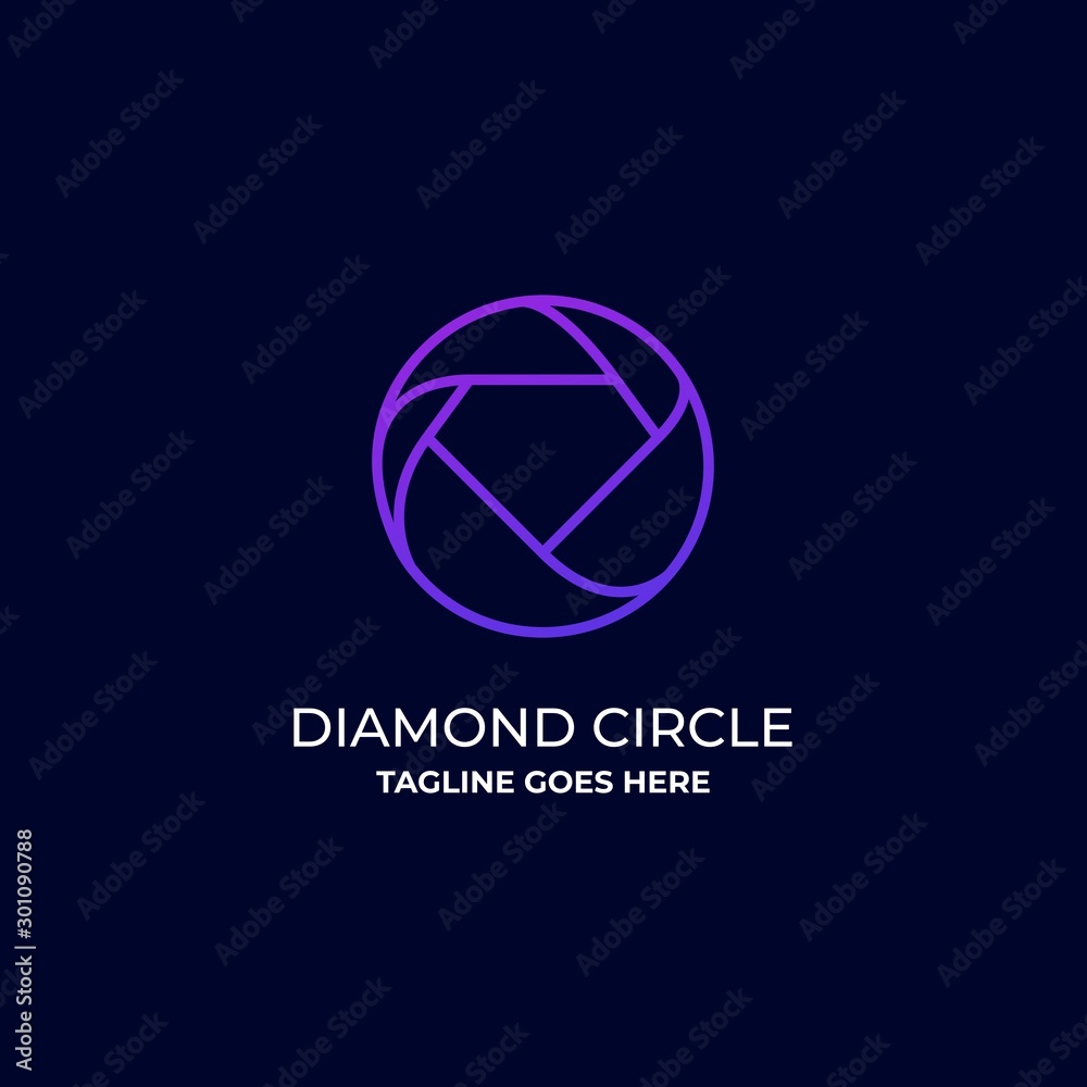 Diamond Line Art Vector Template Design Illustration Diamond Line Art Vector Template Design Illustration