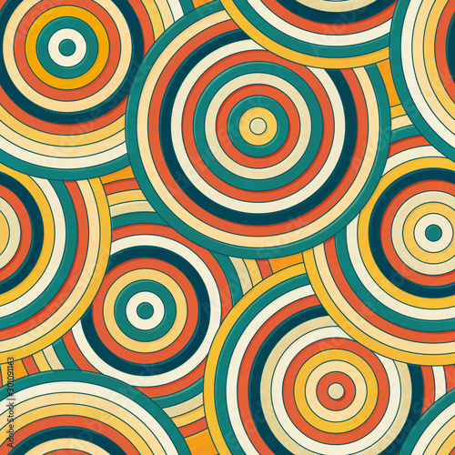 Retro circle pattern