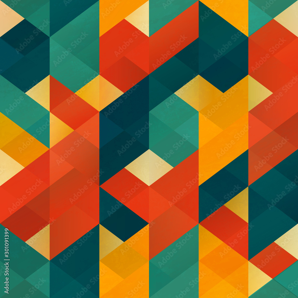 Retro mosaic. Seamless pattern Retro mosaic. Seamless pattern