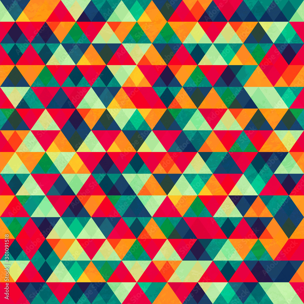 Retro triangle seamless pattern_2. Retro triangle seamless pattern_2.