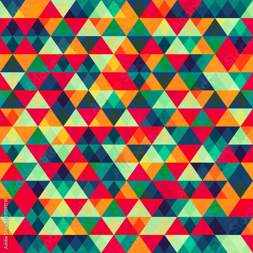 Retro triangle seamless pattern_2.