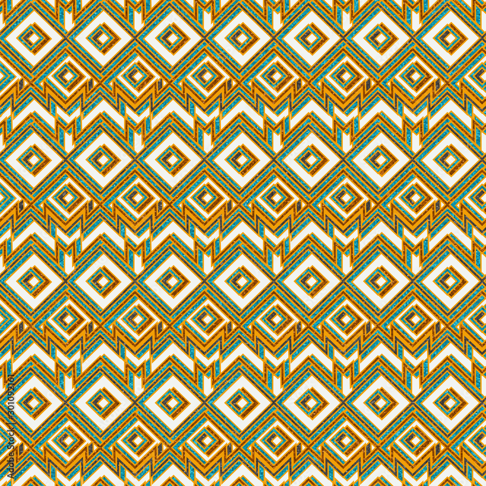 Vintage mosaic seamless pattern.