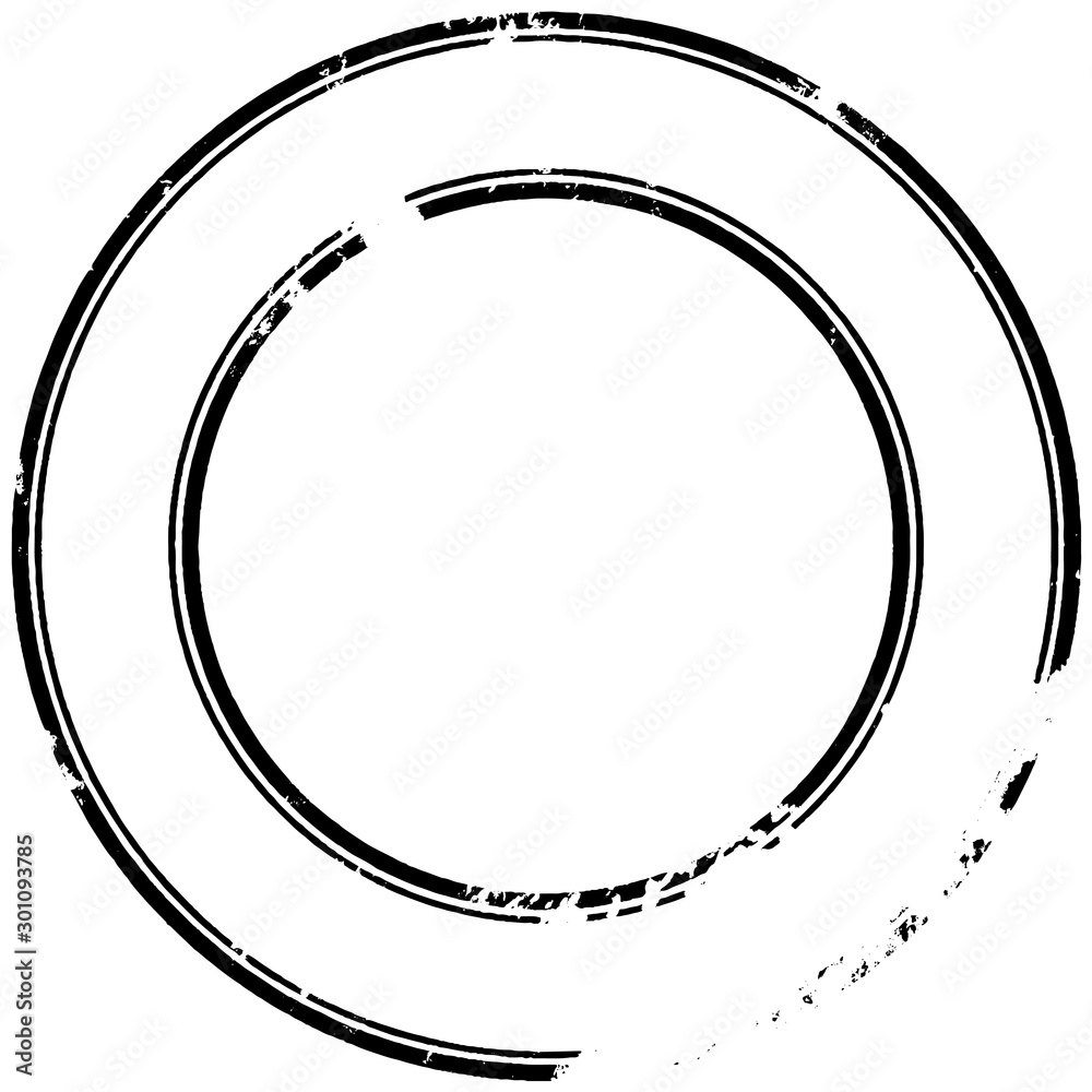 Round stamp grunge style. Vector template Round stamp grunge style. Vector template