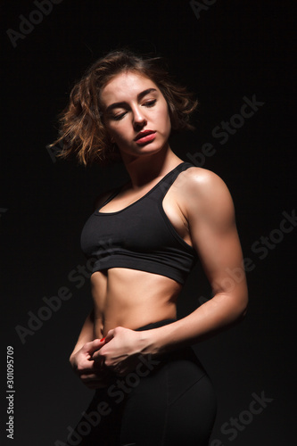 young girl doing yoga