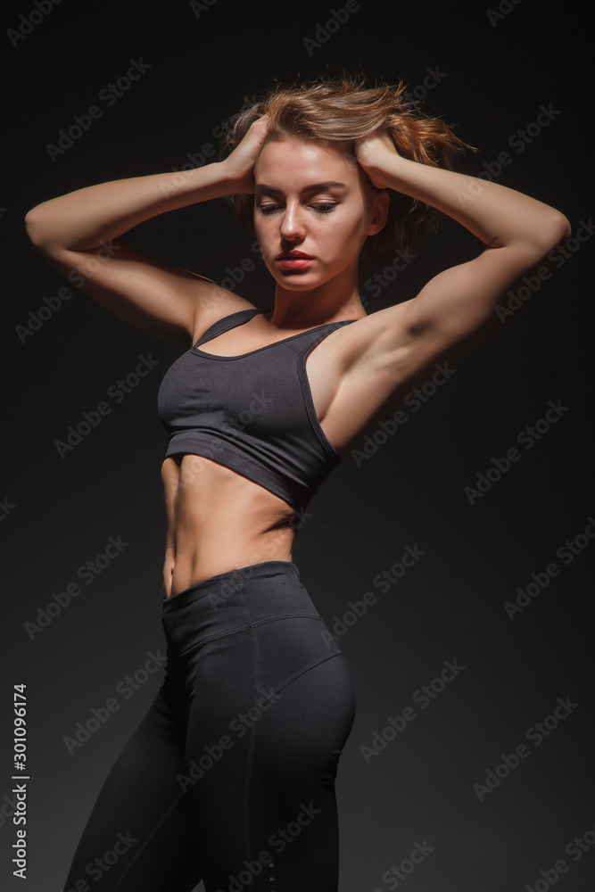 young girl doing yoga