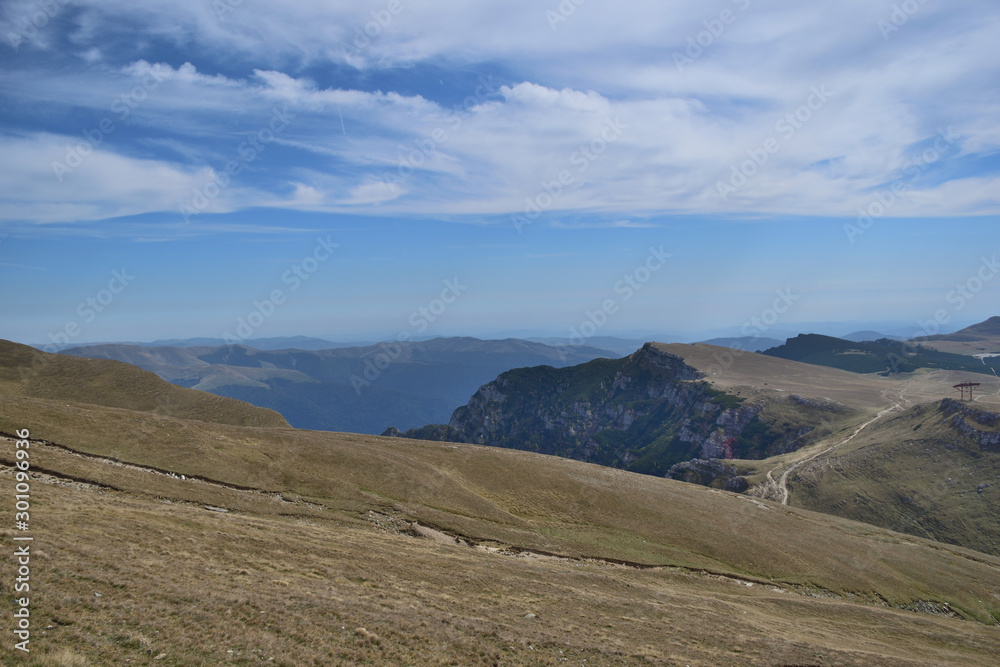 mountainous landscape in the Carpathians