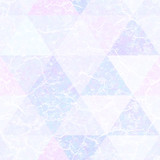 Pastel color triangle pattern with grunge effect.