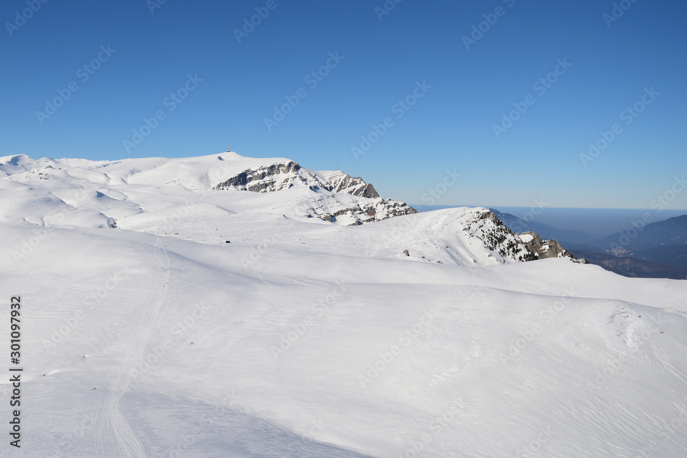 Winter landscape in Carpatian mountains Winter landscape in Carpatian mountains