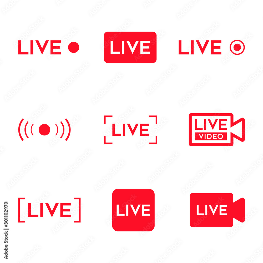 LIVE video icon.