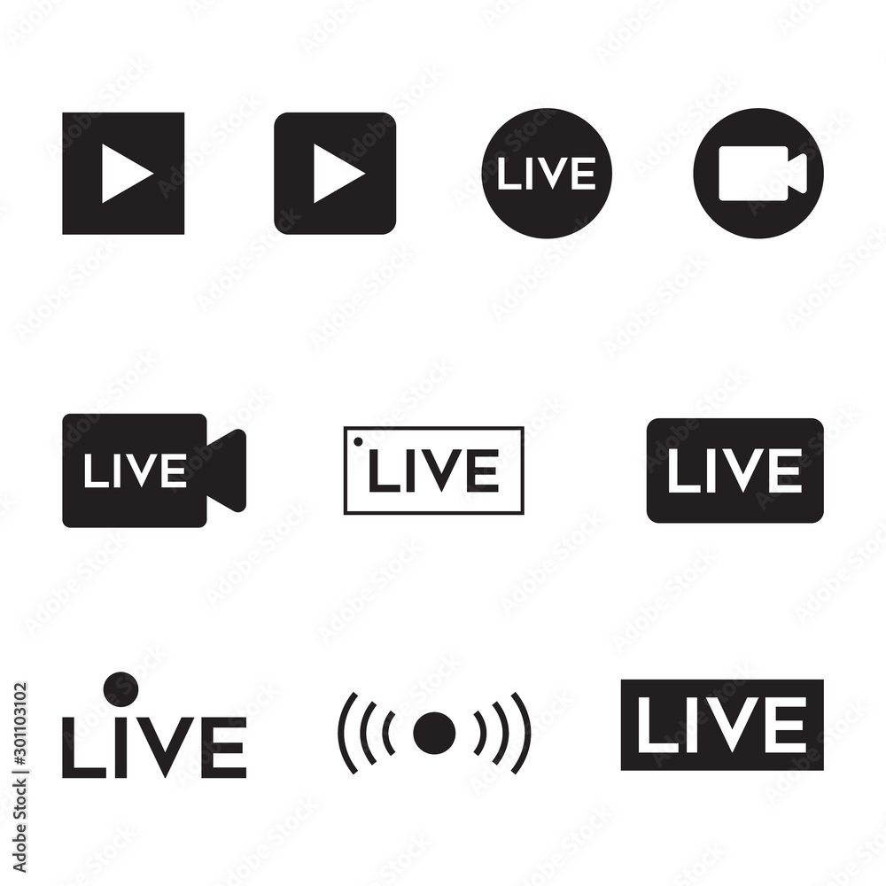 LIVE video icon.