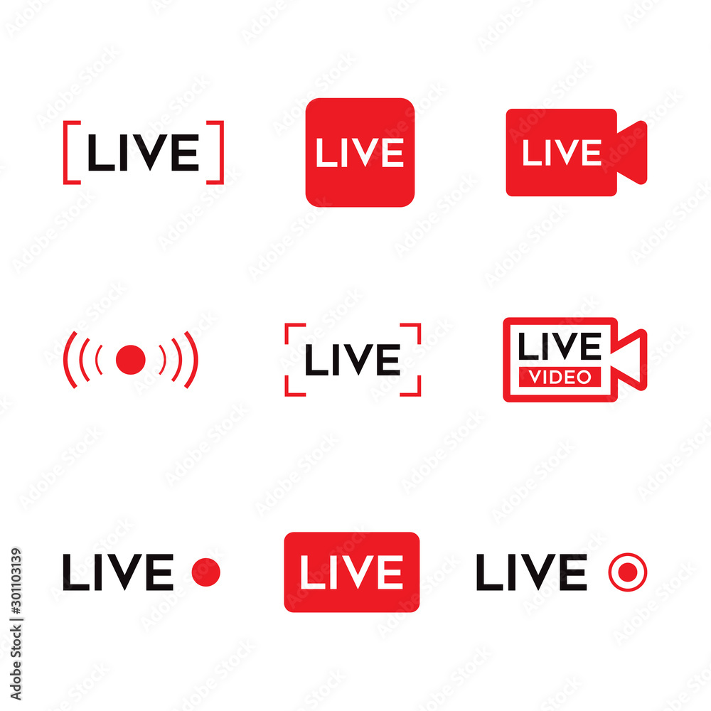 LIVE video icon.