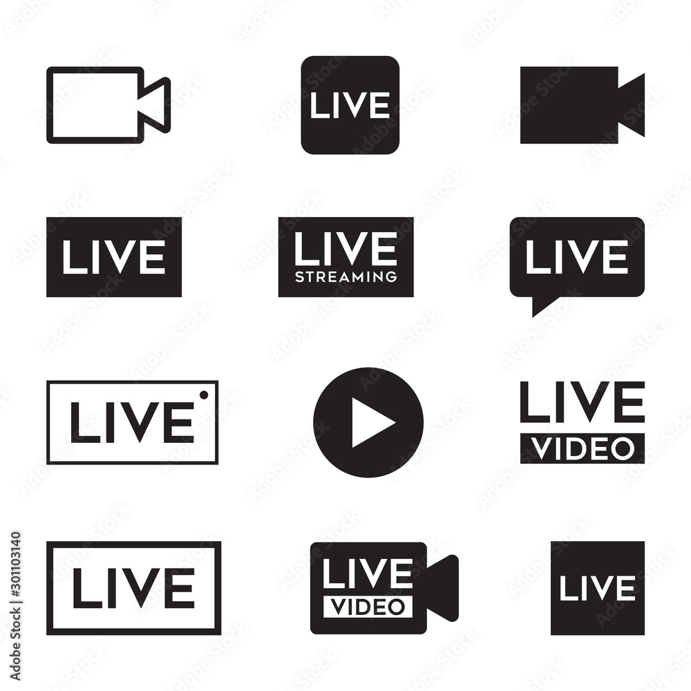 LIVE video icon.