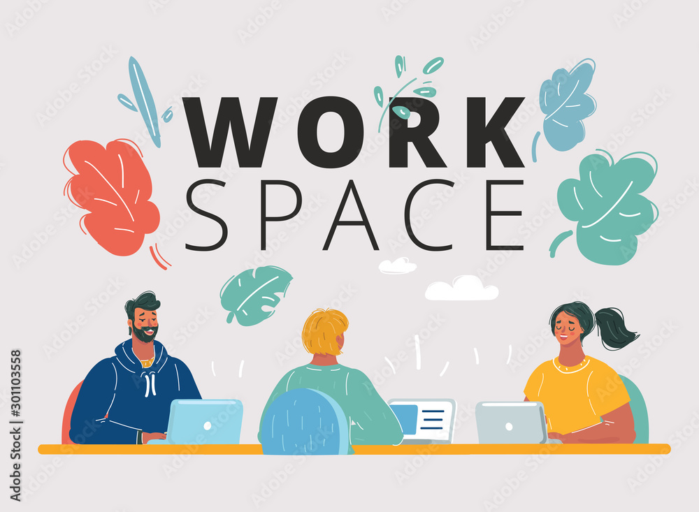 People work in a team at the table. People work in a team at the table.
