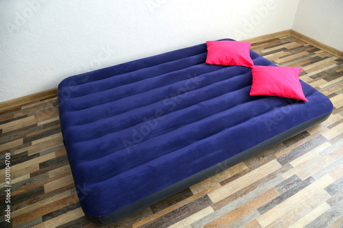 Air bed inflatable mattress good for sleep. Portable and cheap bed.