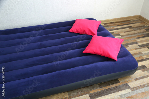Air bed inflatable mattress good for sleep. Portable and cheap bed.