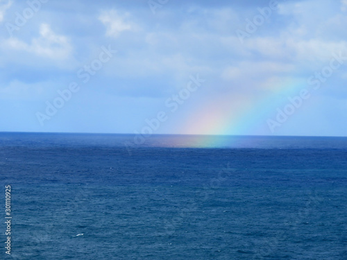 Regenbogen im Meer