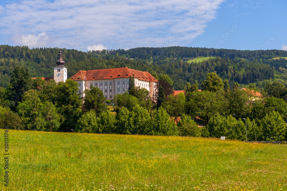 Bundesgestüt Piber, Schloss Piber in der Steiermark, Österreich-Lippizanergestüt