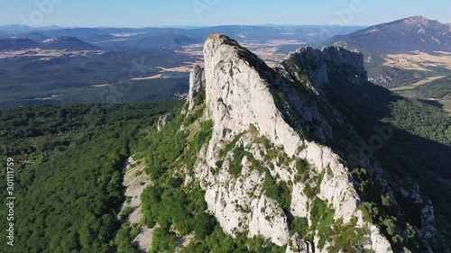 Mount Leon Dormido, Microreserva Mariposa Apolo, Lapoblacion, Merindad de Estella, Navarra, Spain, Europe photo