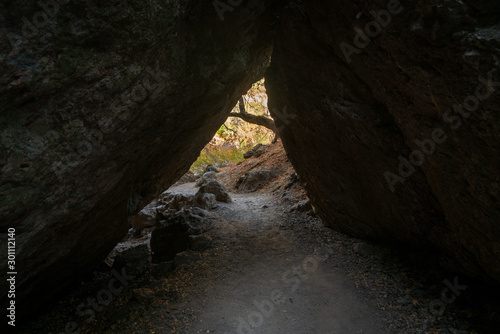 Small Cave Tunnel at Pinnacles National Park photo