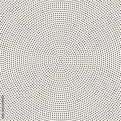 Halftone radial dotted pattern